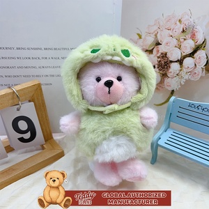 Teddy ISLAND, autorisation mondiale, costume à capuche de monstre rose, peluche, jouet, poupée personnalisée, échantillon d'impression - Product Image 3