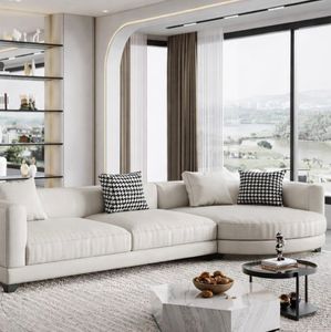 Ensemble de canapés modulaires de luxe moderne pour les intérieurs de salon avec des sièges spacieux et une finition élégante - Product Image 1