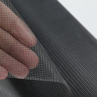 Moustiquaire durable noire en fibre de verre pour fenêtres et portes