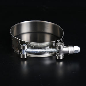 Sujetador de perno W4 T Abrazaderas de manguera de tubo de escape Piezas de acero inoxidable pulido de alta presión Sistema de medición métrico y de una pulgada - Product Image 4