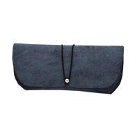 Boîte de lunettes de soleil bleue étui personnalisé lunettes de soleil en cuir souple Pu emballage sac de lunettes de soleil