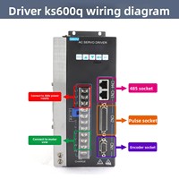 Kit de moteur servo monophasé 380V 400W 3000 tr/min, type colonne, bras de robot de palettisation pour la manutention automatique des matériaux