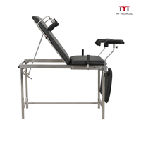 Table d'examen gynécologique et obstétrical en acier inoxydable MT MEDICAL pour accouchement et examen patient en milieu hospitalier