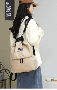 Sac à dos de voyage extérieur à cordon de serrage, personnalisé en usine, de haute qualité, avec logo imprimé, imperméable et réutilisable – Grande Vente - Product Image 4