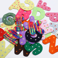 Patch Lettres Colorées en Chenille A-Z, Broderie à Pois, Applique Thermocollante, Alphabet Personnalisé pour Vêtements, Sacs, Chapeaux, DIY, Vente en Gros