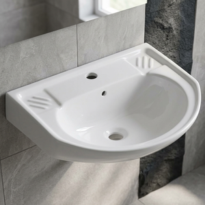 Modern Square Ceramic Countertop Wash Basin Vessel Bathroom Sink Above Counter Vanity Basin for Hospital Use - Product Image 2