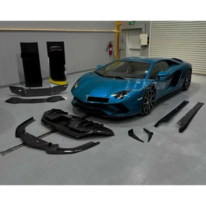 สเกิร์ตข้างคาร์บอนไฟเบอร์แบบแห้งสไตล์ OEM สำหรับ Lamborghini Aventador S LP740 ปี 2016-2021 ชุดแต่งตัวถัง - Product Image 4