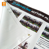 Bâche publicitaire en PVC laminé écologique avec impression UV ou numérique, 380g, 440g, 510g
