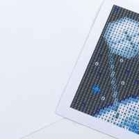 Mini kit de peinture diamantée, la lune et les astronautes, kit de peinture diamantée personnalisé, décorations pour la maison