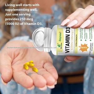 Cápsulas <span class=keywords><strong>de</strong></span> Gel Suave <span class=keywords><strong>de</strong></span> <span class=keywords><strong>VITAMINA</strong></span> D3 125 MCG (5,000 UI) para Mejorar la Vista, Exportación Internacional, <span class=keywords><strong>de</strong></span> Fábrica - Product Image 2