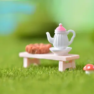 50Pc Simulation Colorful Teapot Resin Craft Miniature Figurine Fairy Garden Ornament Decoration Kid Toys Dollhouse Accessories