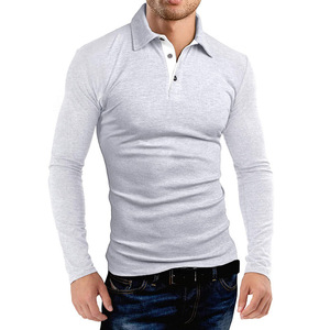Wholesale Solid Breathable Nonwoven Cotton Jersey Men's <b>Hip</b> Hop Long Sleeve Shirts with Embroidery Logo - Product Image 4