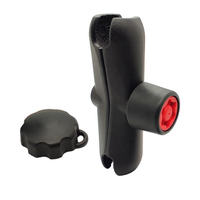 Support de tablette pour voiture avec verrou de sécurité, tige de 15 cm, connecteur à rotule métallique et support d'ordinateur