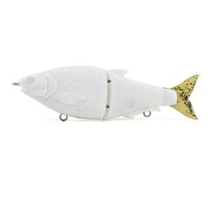 Señuelos de pesca sin pintar del fabricante de señuelos, cuerpo en blanco, articulación única, señuelos deslizantes tipo swimbait, señuelos deslizantes en blanco - Product Image 1