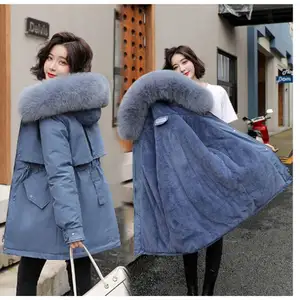 Lässig Plus Size Verdicken Warme Parkas Mantel Solide Big Pocket Winter jacke Weibliche Outwear Mantel Frauen Winter Lange Jacken Mantel