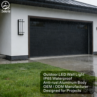 Lampe murale extérieure LED étanche pour jardin, véranda, patio, éclairage de maison