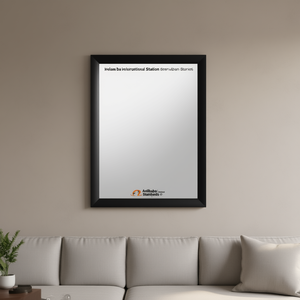 Espejo de Pared Anlibaba Rectangular con Acabado Negro, Vidrio de 6.0mm, Diseño Moderno para Decoración del Hogar - Product Image 2
