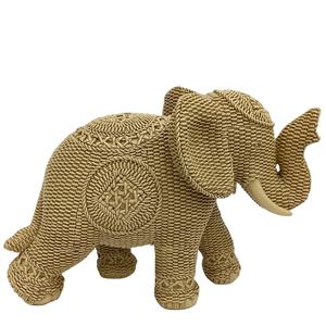 Satılık yeni tasarım rattan bak fil heykelleri altın renk fil - Product Image 1