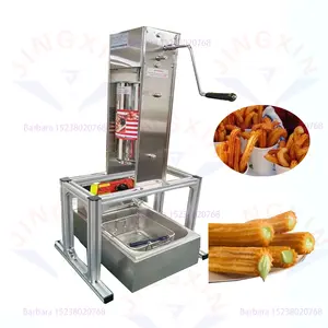 Mesin pemroses makanan ringan, mesin pengisi donat buah Latin Churros Manual Spanyol makanan ringan