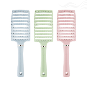 Herramientas de Peluquería, Peine de Pelo Curvo Grande con Arco Hueco, para Secado con Secador, Masaje del Cuero Cabelludo, Ventilación, Desenredado y Peinado, para Cabello Húmedo y Seco - Product Image 1