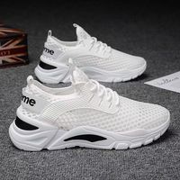 2025 été hommes marche Style sport course chaussures décontractées respirant mince simple maille perforé maille Design à la mode