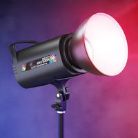 Éclairage vidéo LED professionnel 500W RGB à lumière douce pour caméra, support de studio, lumière d'appoint vidéo LED pour diffusion en direct