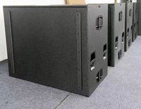 Caisson de basses actif POWAVESOUND, double 18 pouces, grande puissance, haut-parleur de concert en extérieur, 4000W RMS, bi-amplifié, haut-parleur de scène actif, super basses