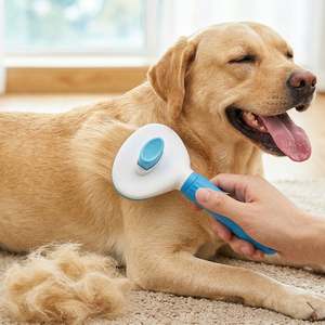 <span class=keywords><strong>Spazzola</strong></span> Autopulente con un Clic per la Rimozione del Pelo di Animali Domestici Pettine Massaggiante per Cani e Gatti in Materiale TPR <span class=keywords><strong>Spazzola</strong></span> di Bellezza per la Pulizia degli Animali - Product Image 3