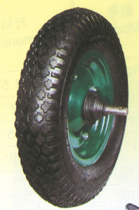 Hand Trolley Pneumatic Rubber Wheel <strong>Wheelbarrow</strong> <strong>Tire</strong> for GREECE and ALBANIA - Product Image 3