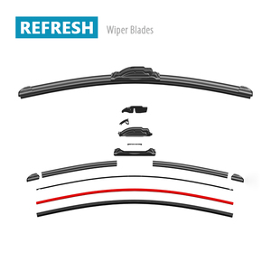 Ricambi Auto Multi Fit spazzole tergicristallo piatte parabrezza anteriore con 18 adattatori su misura Box LOW MOQ Hybrid spazzole tergicristallo - Product Image 3