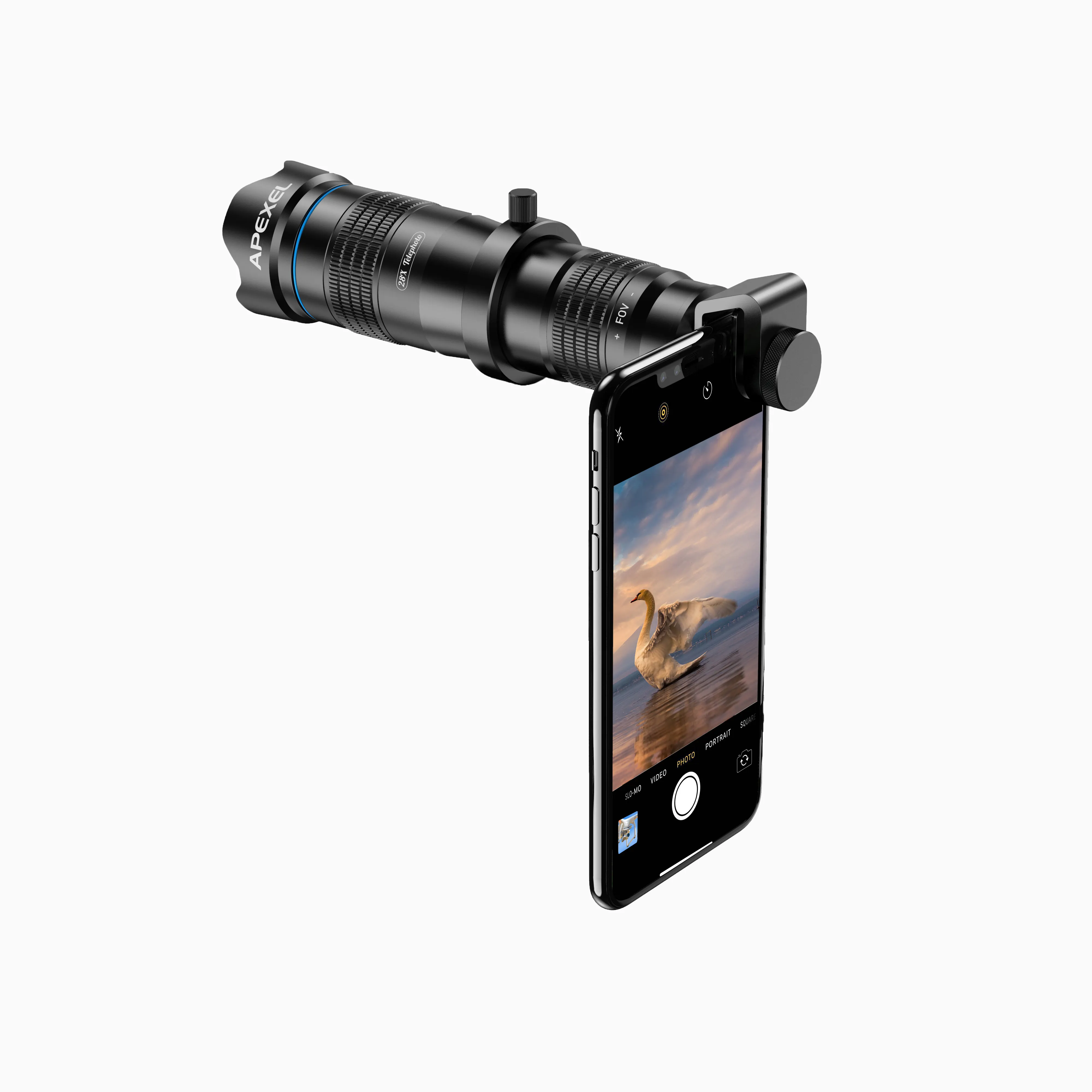 Objectif de télescope pour téléphone Portable, 1 pièce, accessoire de téléphone Portable, objectif optique universel pour caméra téléobjectif, Zoom 28X