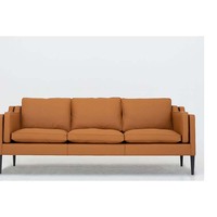 HS3-expositor de alta gama ODM OEM, muebles de lujo de alta gama, sofá tapizado de 3 plazas