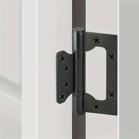 Charnière cachée en acier inoxydable en forme de papillon de 4 pouces pour portes en bois/acier, design européen, utilisation scolaire et en chambre, ouverture à 180°