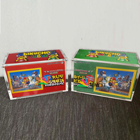 Caja de Colección Acrílica Transparente con Imán Fuerte para Pokémon, Mario y Luigi, Pikachu, Estuche de Exhibición Acrílico