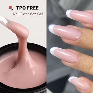 Gel de construction pour ongles rose bébé 50 ml, sans HEMA ni TPO, auto-nivelant, pour extension d'ongles UV LED - Product Image 2