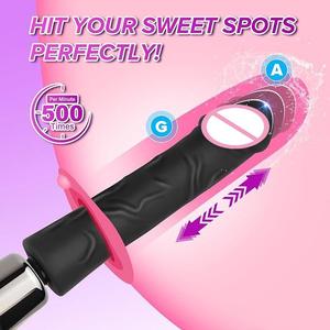 Mesin Masturbator Wanita Otomatis Multifungsi Getaran SM Alat Pijat Orgasme Teleskopik Tahan Air IPX7 Mainan Seks - Product Image 5