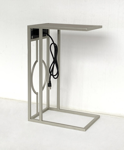Mesa auxiliar de sofá moderna con cargador USB para sala de estar, dormitorio, comedor, cocina, villas, apartamento de hotel - Product Image 1