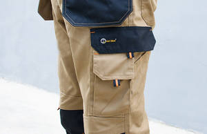 Pantalon de travail chino kaki Pantalon cargo en denim personnalisé pour femme pour homme - Product Image 6