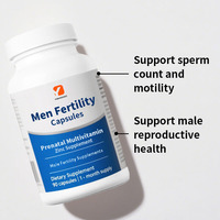 Capsules de fertilité pour hommes soutenant le nombre et la motilité des spermatozoïdes Supplément prénatal de zinc multivitaminé pour la santé reproductive masculine