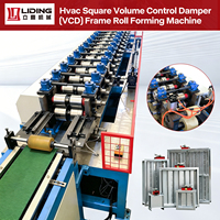 Mesin Pembentuk Rangka Damper HVAC Otomatis - Pembentuk Saluran Baja dengan PLC untuk Sistem Saluran Ventilasi & Pendingin Udara