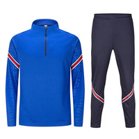 Survêtement demi-fermeture éclair bon marché, veste de Football, de course, d'entraînement, de Jogging, de sport pour hommes