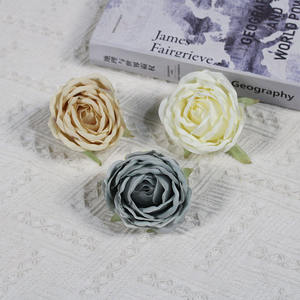 ดอกไม้ประดิษฐ์ ดอกกุหลาบวินเทจ ดอกกุหลาบชาใหม่ ดอกไม้ผ้าไหมขายส่ง ดอกคามิลเลีย ดอกกุหลาบ ฉากหลังงานแต่งงาน ของตกแต่งนุ่มนวล ศิลปะดอกไม้ - Product Image 1