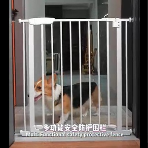 Barrière de sécurité multifonctionnelle <span class=keywords><strong>pour</strong></span> animaux domestiques, clôture de protection <span class=keywords><strong>pour</strong></span> chats et chiens, garde-corps d'escalier intérieur, grande taille - Product Image 2