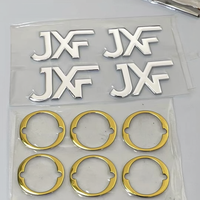 Logotipos de Silicona Metálicos Plateados Personalizados, Etiquetas de Transferencia de Calor con Logotipo Metálico, Parches de TPU Suaves de Alta Frecuencia para Prendas