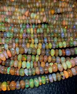 Opalite d'Éthiopie Welo, pierres précieuses naturelles, perles lisses, qualité exceptionnelle certifiée, prix de gros par carat, fabrication de bijoux - Product Image 6