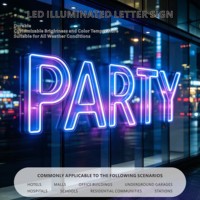 Lettres lumineuses LED étanches, enseignes de devanture 3D personnalisées pour la publicité commerciale extérieure