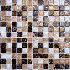 Azulejo de pared de puntos negros mixtos dorados <span class=keywords><strong>Mini</strong></span> azulejo de mosaico interior cuadrado - Product Image 2