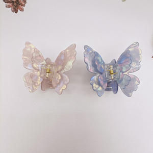Versión coreana Gradient Clipearly Summer Temperament mariposa Hair Clip Half Zip Clip - Product Image 2