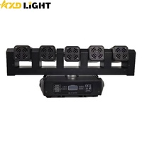 Projecteur de Scène Mobile LED DMX512 à 5 Têtes 40W RGBW 4-en-1 avec 6 COB 20W pour DJ – Éclairage de Fête et de Scène Abordable