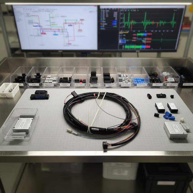 Custom Automotive Wiring Harness - Tailored for Vehicle Modifications & Repairs